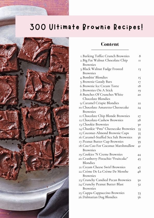 3 The Ultimate Brownie Recipes (300 Recipes Inside)