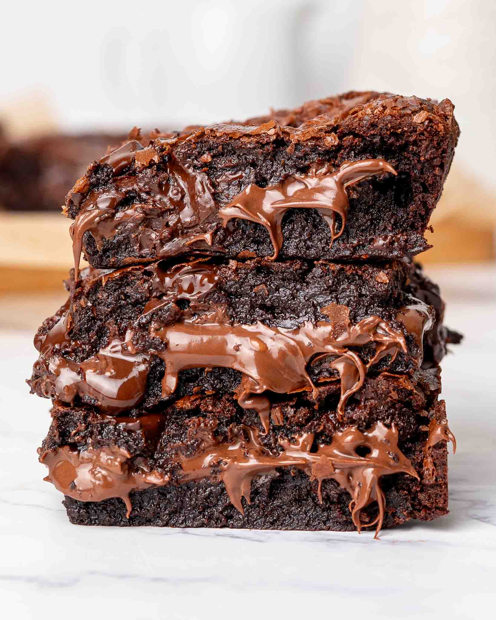 fudgy nutella brownie